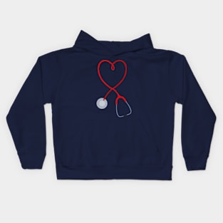 Love stethoscope Kids Hoodie